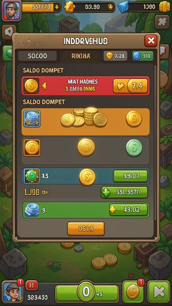 bokedomino - Tampilan antarmuka yang menarik dan mudah dinavigasi.