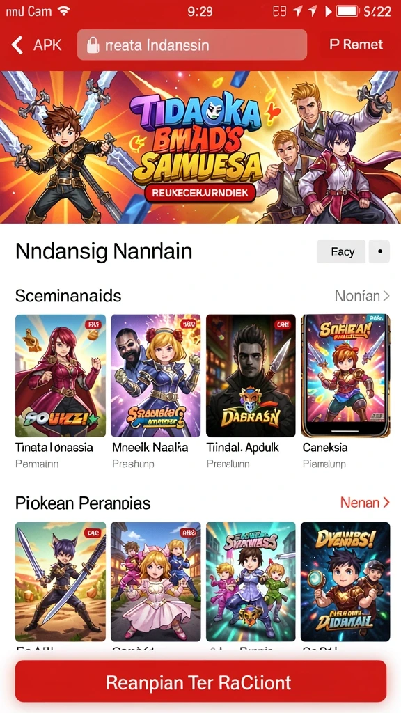 garco200 - Screenshot menampilkan karakter utama dalam aksi.