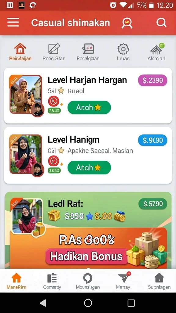 mamibet - Tampilan antarmuka yang menarik dan modern.