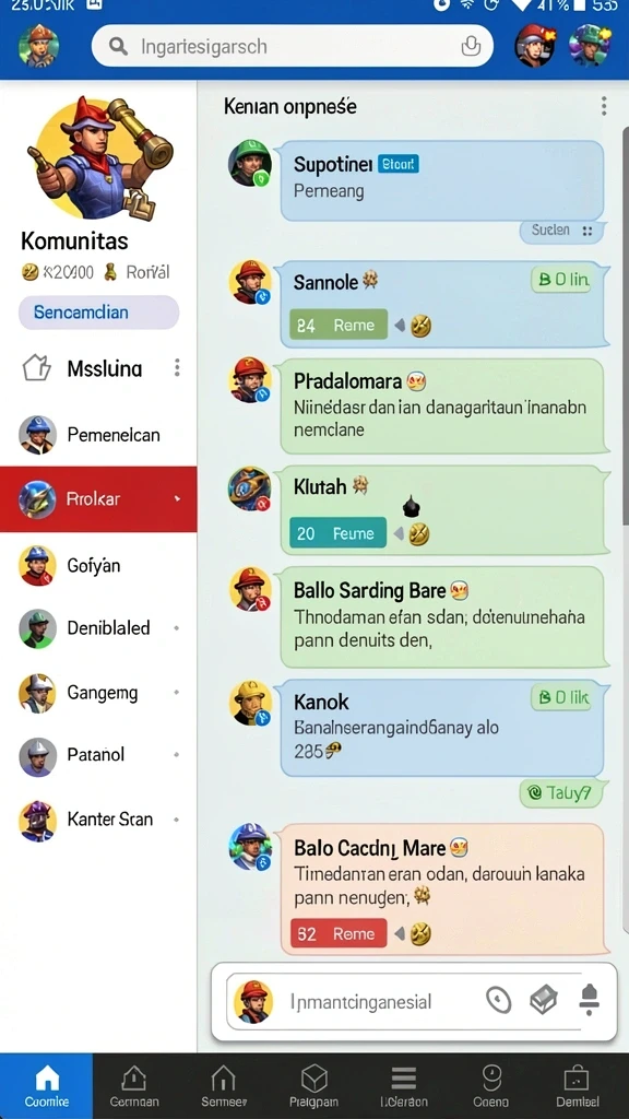 pcx777 - Tampilan awal aplikasi yang menarik dan intuitif.