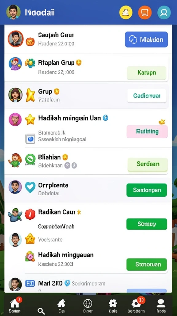 wow33 - Fitur interaksi sosial yang seru dan dinamis.